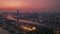 Wuhan summer city skyline sunset scenery