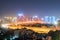 Wuhan suspension bridge at night