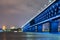 Wuhan Yangze River Bridge at night