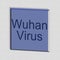 `Wuhanvirus` = `Wuhan virus` - word, lettering or text as a 3D illustration, 3D rendering, computer graphics