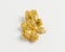 Wulfenite xx ore on white background.