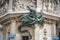 Wurmeck at New Town Hall Neues Rathaus Dragon Sculpture associated with a medieval plague legend - Munich, Bavaria, Germany