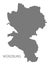 Wurzburg city map grey illustration silhouette shape