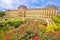 Wurzburg Residenz and colorful gardens view