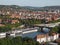 Wurzburg - view from the castle to the city, Germany