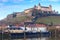 Wurzburg. View of Fort Marienburg on a hill.