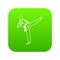 Wushu master icon digital green