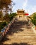 Wutaishan(Mount Wutai) scene-Carved stone torii in front of the Longquan temple door.