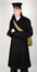 WW11 Royal Navy seaman in greatcoat