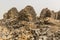 WW2 lookout post ruins at Gebel al Ingleez mountain near Bahariya oasis, Egy