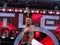 WWE Wrestler John Cena holds up USA Championship title