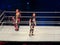 WWE Wrestler Shinsuke Nakamura holds intercontinental belt in ring