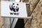 WWF logo on a wall