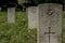 WWI graves of English soldiers fallen in Europe