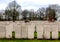 WWI headstones graves, Lijssenhoek Cemetery, Fland