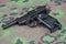 WWII era nazi german army 9 mm semi-automatic pistol