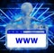 Www Website Showing Online Searching 3d Rendering