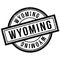 Wyoming rubber stamp