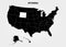 Wyoming. States of America territory on gray background. Separate state. Vector illustration