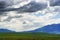 Wyoming Vast Landscape under dark clouds