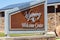 Wyoming welcome center sign when you are coming in on interstate 90