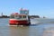 Wyre estuary ferry Knott End slipway, Lancashire