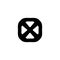 X icon. List remove button