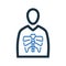 X-ray icon, skeleton, Patient, radiology, x ray