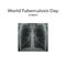 X-rays of light. Diagnosis of tuberculosis. Vector illustration on isolated background