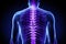 x-rays of the spine, Scoliosis film x-ray show spinal bend in teenager patient