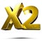 X2 3d gold.