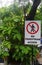 'No Pedestrian Access' sing board on corporate buildings