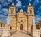 Xaghra Parish Church on Gozo island, Mal