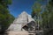 Xaibe pyramid in Coba, Mexico