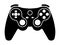 Xbox video game controllers or gamepad flat icon for apps and websites