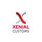 Xenial customs vector letter X icon