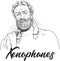 Xenophanes, ancient Greek philosopher, vector