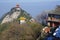 Xi \'an qinling, south five ancient buildings of the scenic spot. The south five is a famous national geol
