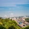 Xiamen haicang bridge in daytime closeup