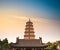 Xian big wild goose pagoda closeup