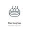 Xiao long bao outline vector icon. Thin line black xiao long bao icon, flat vector simple element illustration from editable food