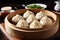 Xiaolongbao in steamer