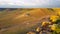 Xilinhot - A colofrul sunrise seen from a small hill in the suburbs of Xilinhot, Inner Mongolia. The sun paints the hills orange