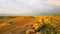 Xilinhot - A colofrul sunrise seen from a small hill in the suburbs of Xilinhot, Inner Mongolia. The sun paints the hills orange