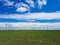 Xilinhot - A field of wind turbines build on a vast pasture in Xilinhot in Inner Mongolia. Natural resources energy. Clean energy