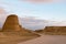 Xinjiang ghost town at dusk