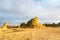 Xinjiang wind erosion landform landscape at dusk