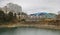 xiushuiqiao bridge of the thousand Island Lake in cloudy day, adobe rgb