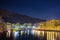 Xlendi, Gozo - Beautiful aerial view over Xlendi Bay by night