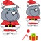 Xmas baby rhino cartoon set